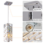 3-pack crystal prism pendant lights dimensions and specifications