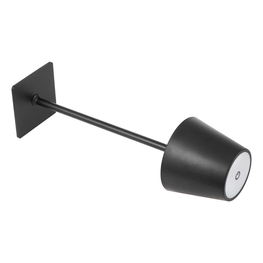 5200mAh battery powered wireless lamp glowing on dining table