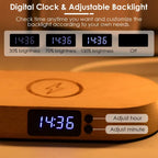 Touch bedside lamp showing warm white reading light mode