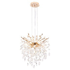 tree branch chandelier with crystal accents gold finish dining room