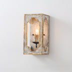Rustic Wood Wall Sconce – Vintage Country Style LED Wall Lamp