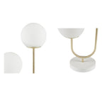 Contemporary 2-light globe lamp in living room ambient setting