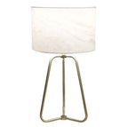 Bronze desk lamp in living room ambient lighting setting