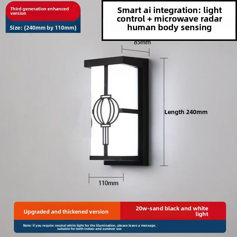 Outdoor Motion Sensor LED Wall Light – 30W IP65 Waterproof Security Light