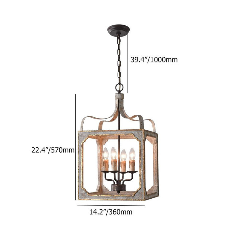 Rustic Wood Wall Sconce – Vintage Country Style LED Wall Lamp