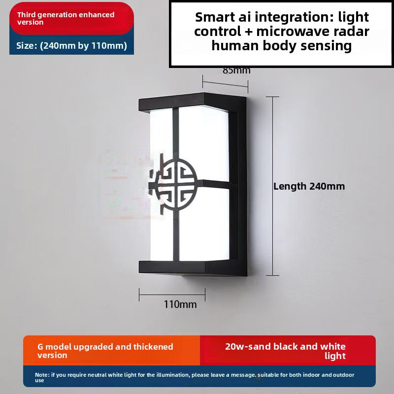 Outdoor Motion Sensor LED Wall Light – 30W IP65 Waterproof Security Light