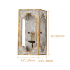 Rustic Wood Wall Sconce – Vintage Country Style LED Wall Lamp