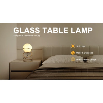 4-ring spiral metal lamp dimensions and height reference