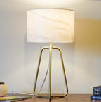 Modern bronze marble shade table lamp – main product view