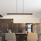 Remote control and color temperature options for walnut LED pendant