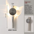 Minimalist Stainless Steel Projection Wall Lamp – 3W LED Art Light