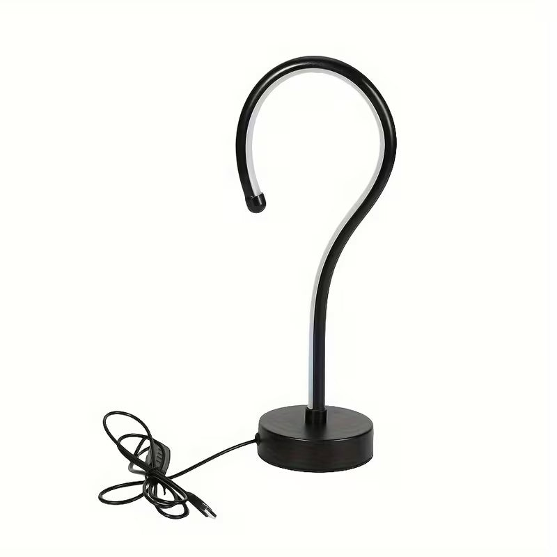 2-pack question mark lamps in cool white mode on study desk
