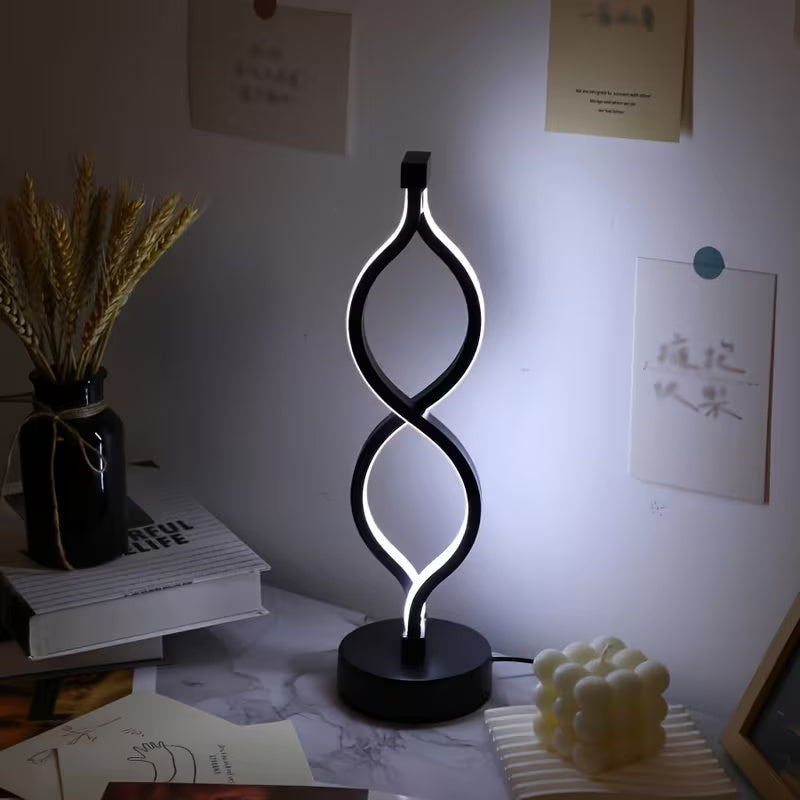 Wave desk lamp 3-color mode warm neutral and cool white