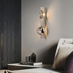 Minimalist Stainless Steel Projection Wall Lamp – 3W LED Art Light