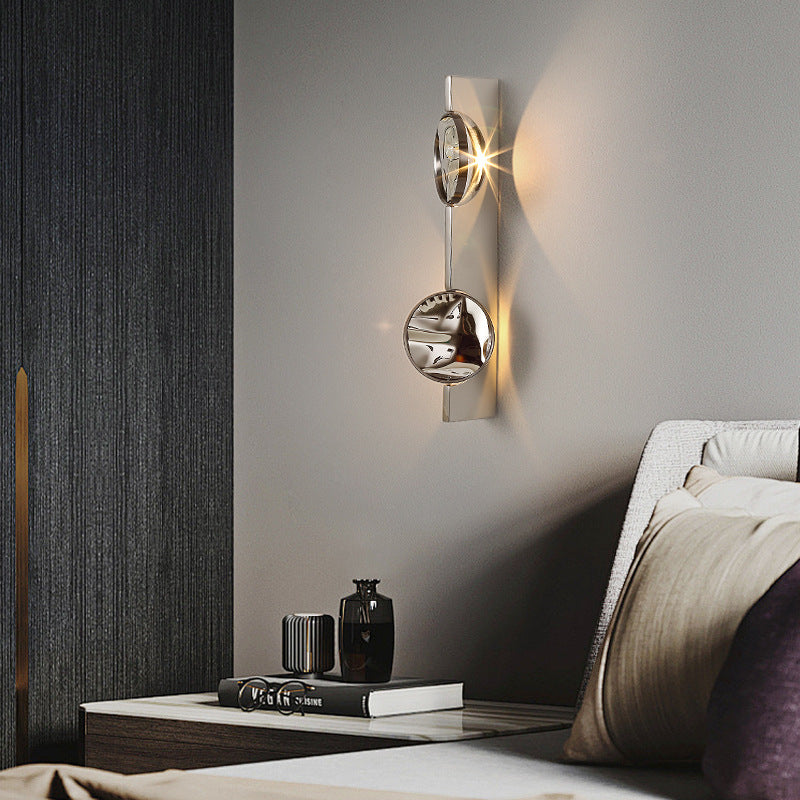 Minimalist Stainless Steel Projection Wall Lamp – 3W LED Art Light