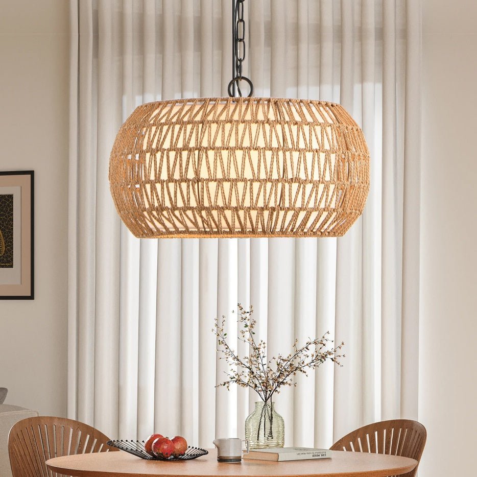 Bohemian pendant light for kitchen island decor