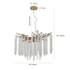 Gold crystal chandelier packaging and installation hardware included