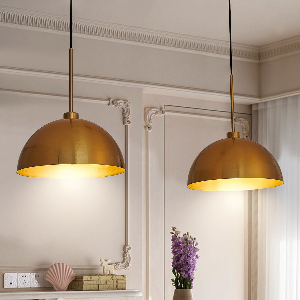 41-inch copper double-head industrial pendant light – main product view