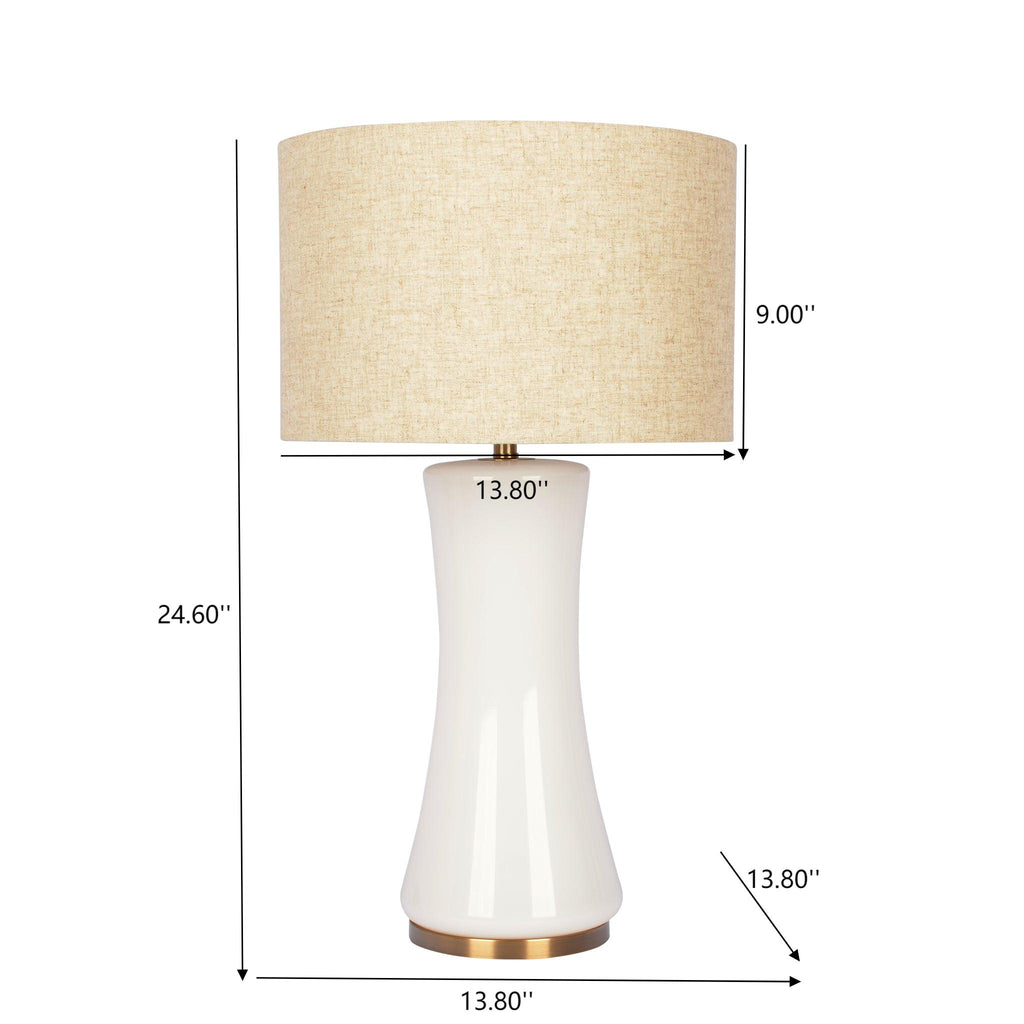 Golden base cascade lamp dimensions and shade size reference