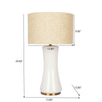 Golden base cascade lamp dimensions and shade size reference
