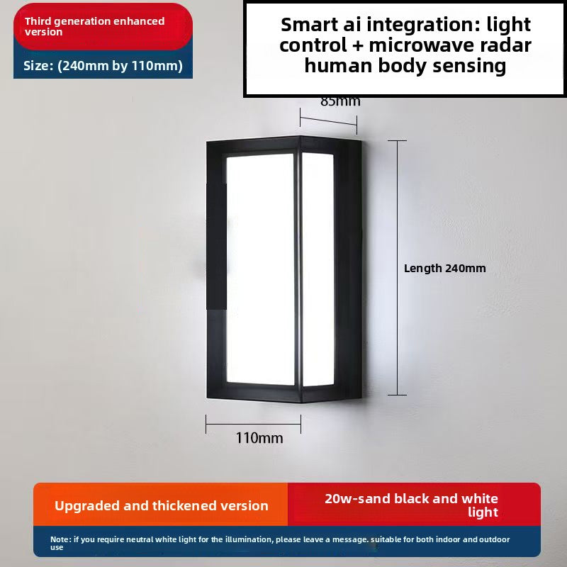 Outdoor Motion Sensor LED Wall Light – 30W IP65 Waterproof Security Light