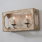 Rustic Wood Wall Sconce – Vintage Country Style LED Wall Lamp