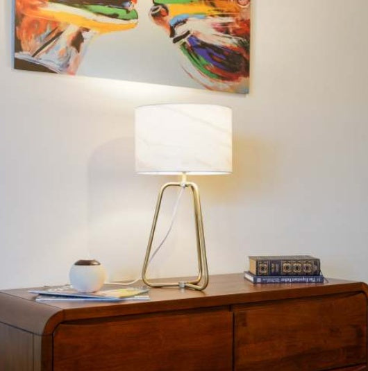 Modern marble lamp packaging and installation hardware