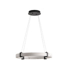 Close-up of marble finish LED pendant light